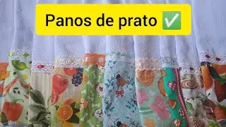 produção de panos de prato 🤑