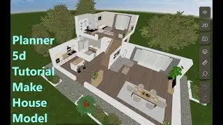 Planner 5d Tutorial Make House Model ll  interior decor in 2D & 3D