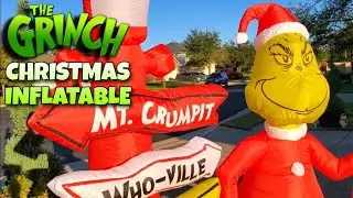 Grinch Whoville Max Christmas Inflatable Blow Up Home Depot Inflatables