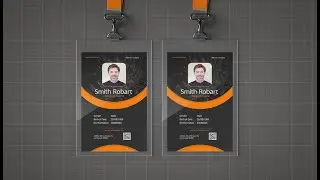 Professional ID Card Design | Employee Badge | Adobe Photoshop Tutorial