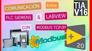 Como comunicar LabVIEW y PLC SIEMENS mediante Modbus TCP/IP || MODBUS en PLC SIEMENS 🚀🚀