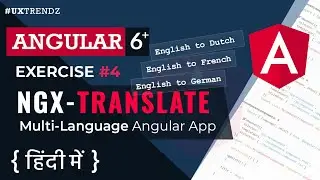 Ngx Translate in Angular in Hindi  |  MultiLanguage Angular App  |  Angular Exercise #4