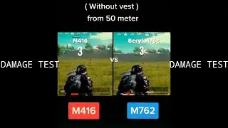 Damage test m416 Vs m762 | pubgmobile | gsggaming