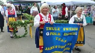 Raising the Midsommar Pole at the 2023 Scandinavian Folk Festival in Jamestown, New York