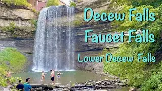 Visiting the 3 scenic DECEW FALLS at St.Catherine, Ontario, Canada