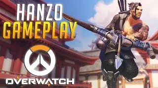Crazy Hanzo!? First Time Playing Hanzo PC: Overwatch Hanzo Gameplay Video + POTG