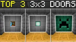 🦅 TOP 3 3x3 Piston Doors in Minecraft Bedrock!