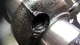 Коленвал ГАЗ 53 зачистка отверстий 1
