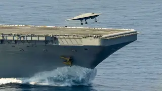 X-47B U.S. Military Drone Test Flight Operations Compilation