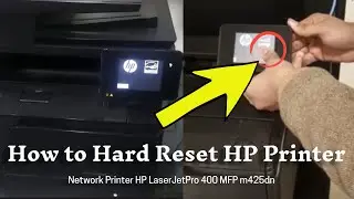 How To Hard Reset Network Printer HP LaserJet Pro 400 MFP M425dn