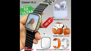 WATCH 10 ULTRA SMARTWATCH PLUS COMPLETE WATCH ACCESSORIES - 10in1 COMBO