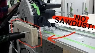 FESTOOL TS 55 Dust Collection Improvement for Edge Work!