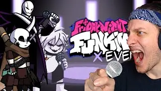 Friday night funkin Undertale X Event Mod XGaster- Ink Sans - XChara