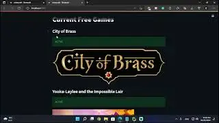get current Free Epic Games list scrap with python 2022 