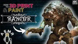 3D Printing Timelapse, ASMR & Painting Tutorial:🔥Rancor🔥 Comes to Life with Anycubic Kobra 2 Pro!