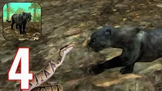 Wild Panther Sim 3D - Gameplay Walkthrough Part 4 - Hunting Pythons (iOS, Android)