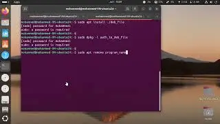 How to Install/Remove  .deb files in the  Ubuntu command line