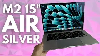 Silver 15-inch M2 MacBook Air (Base Model) UNBOXING + FIRST IMPRESSIONS!