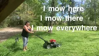 I mow here I mow there I mow everywhere