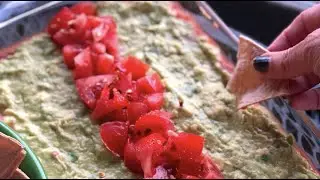 Vegan 3-Layered Bean Dip Recipe Demo with Anji