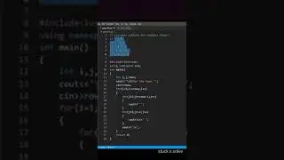 C++ program to print the pyramid pattern shown with number |