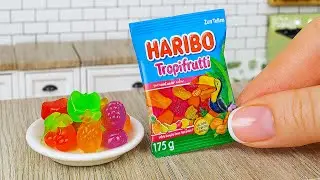 Рецепт Домашнего Мини-Желе Haribo из Фруктов 🍓🍇 ASMR Готовка 🧑‍🍳 Мини Кухня