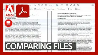 Comparing Files | Acrobat for Educators