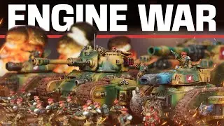 ENGINE WAR!! Astra Militarum vs Chaos Space Marines 3,000 points | Warhammer 40k Battle Report