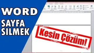 Word'de Sayfa Silme
