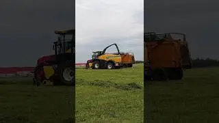 Заготовка сенажа. FR600 + МТЗ 3522 #агроном #сенаж