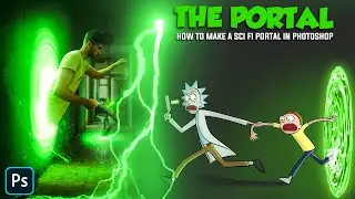 How to Make a Sci Fi Portal all in Photoshop | inspired by the Rick and Morty show