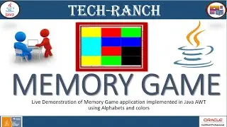 Live Demonstration of Memory Game using Java  SWING GUI API | Java Game Projects | @TechRanch
