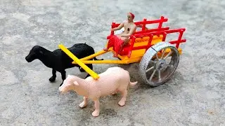 बैलगाड़ी घर पर कैसे बनाएं| How to make a Bullock cart | cow shed | horse stable | house of animals