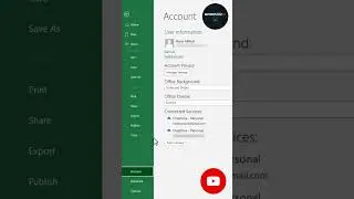 Excel Dark Gray Theme 