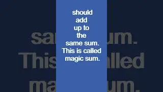 Can you solve magic square of order 3?