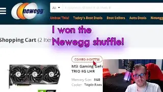 I got a RTX 3070 from Newegg Shuffle!