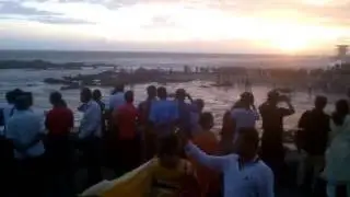 SUN SET AT KANYAKUMARI