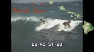 Surfing North Shore of Maui 1992 - Raw footage