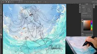 Drawing a Breathtaking Summer Sea: Watch the Speed Paint Tutorial