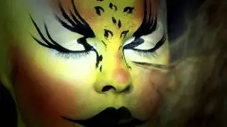Body Art. Leopard woman. Бодиарт. Леопард.