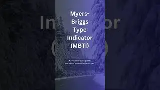 Meaning of Myers-Bruggs Type Indicator (MBTI) #youtubeshort #culturehabits #mbti