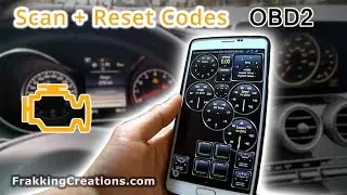 OBD2 Scanner for phone - Reset Check Engine Light, fault codes + estimate HP, read sensors & MORE