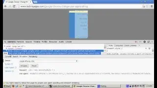 How to change the useragent UA string in Google Chrome desktop browser to emulate other devices