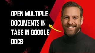 How To Open Multiple Documents In Tabs In Google Docs | Open Many Docs at Once