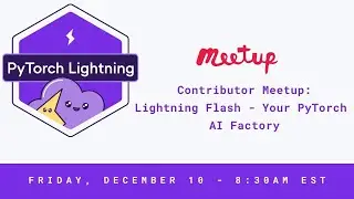 Contributor Meetup: PyTorch Lightning Flash - Your PyTorch AI Factory