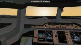 Phoenix Airport Takeoff -(X-plane 10) Singapore Airlines A380