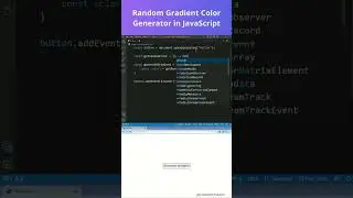 Random Gradient Color Generator in Javascript