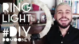 Como fazer um RING LIGHT, iluminação para vídeo melhor que softbox | DIY | DANIEL MOONEY