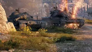 Дуэль с двумя друзьями на разных танках в WoT!