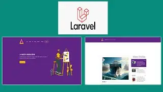 PHP Laravel Project: Art magazine website (With code)
